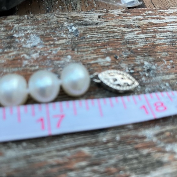 SET- 14K White Gold Cultured Freshwater Pearl Necklace and Bracelet. NWOT. - Picture 15 of 16